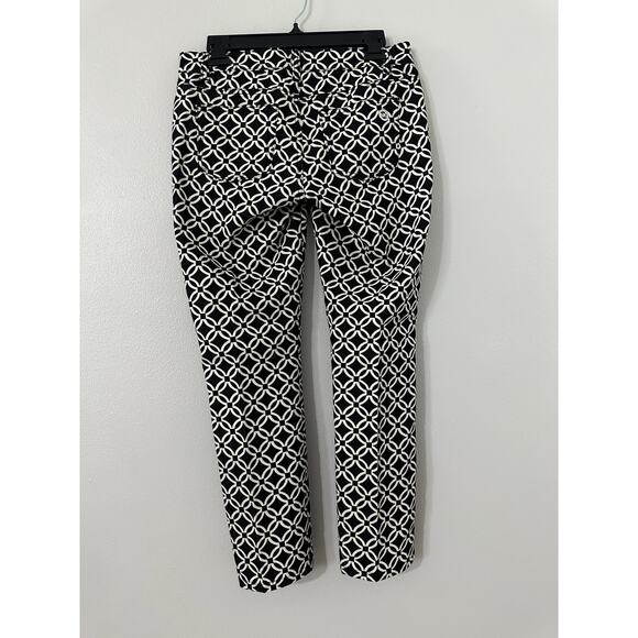 Michael Kors Geometric Mid-Rise Pants sz 4 - Picture 2 of 4